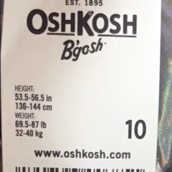 NWT OshKosh silver holographic lined rain jacket - Picture 5 of 7